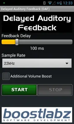 DAF Delayed Auditory Feedback android App screenshot 1